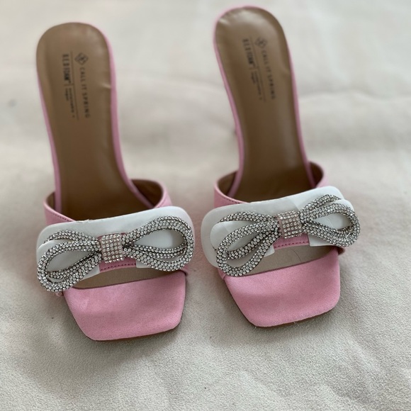 Crystal Double Bow Mules - Picture 7 of 15